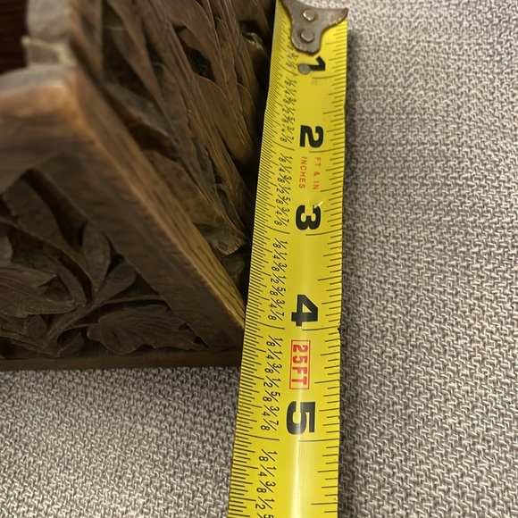 Vintage LERNER Faux Carved Wood Look Desk Organizer Mid Century Modern - Picture 10 of 12